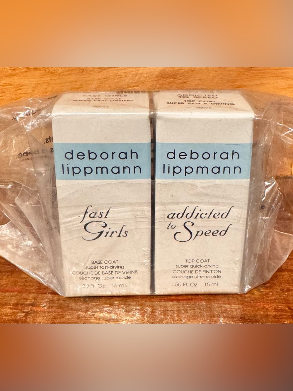 Deborah Lippmann Base Coat & Top Coat- .50 oz.- NIB